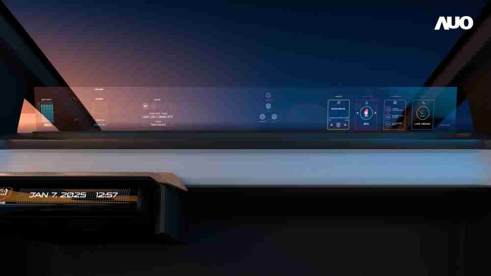 壹号平台无界透明显示接口(Horizon Image Glass)透过车运算方案整合仪表板、、、中控台及副驾显示器，，一体式全景呈现，，，，提供乘用者清晰的前方视野、、、、行车必要信息与娱乐功能