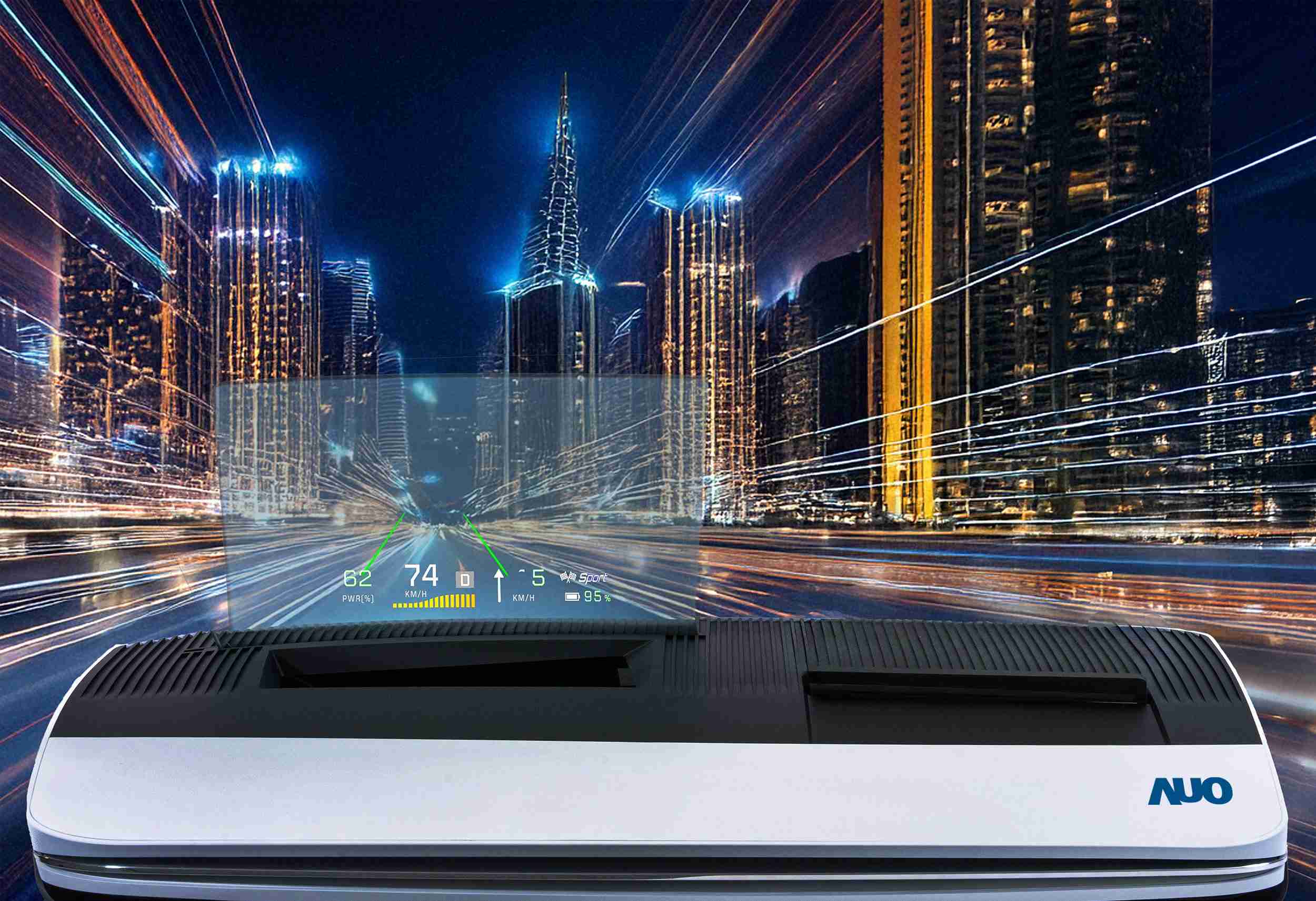 壹号平台推出13吋Micro LED抬头显示器，，提供高入眼亮度、、高色彩饱和度的显示质量，，，，在阳光下或黑暗中都清晰可见，，，，并利用Micro LED模块体积小的优势，，，，解决车用空间有限的痛点